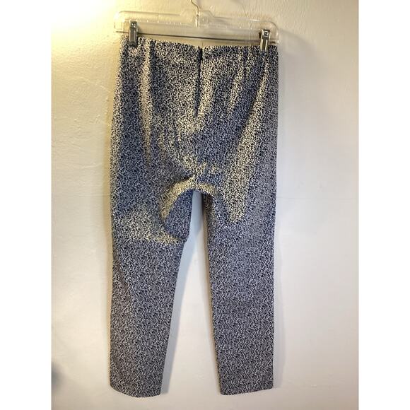 Rag & Bone Black White Print Leopard Slim Ankle Flat Front Pencil Pants 8 Cute! - Picture 5 of 6